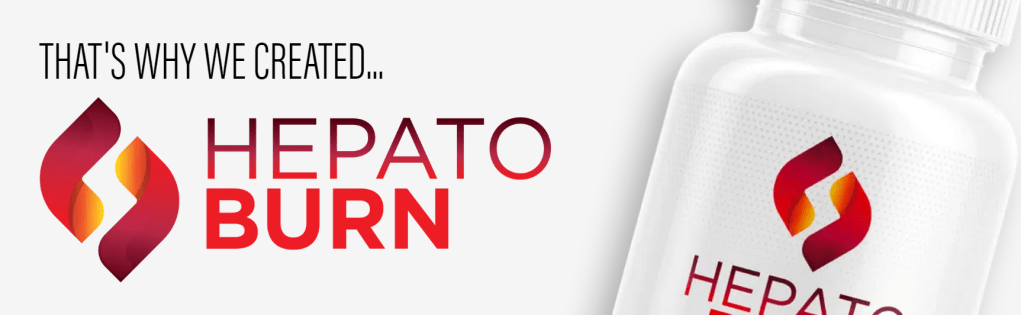 HepatoBurn liver supplement bottle, natural fat-burning support